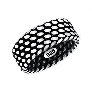 NEW 925 STERLING SILVER FANCY MEN’S WEDDING BAND